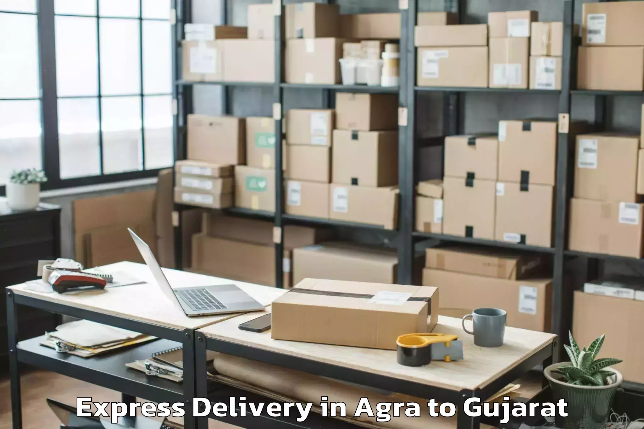 Reliable Agra to Udhana Express Delivery